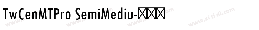 TwCenMTPro SemiMediu字体转换